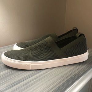 Green Steve Madden Slip Ons